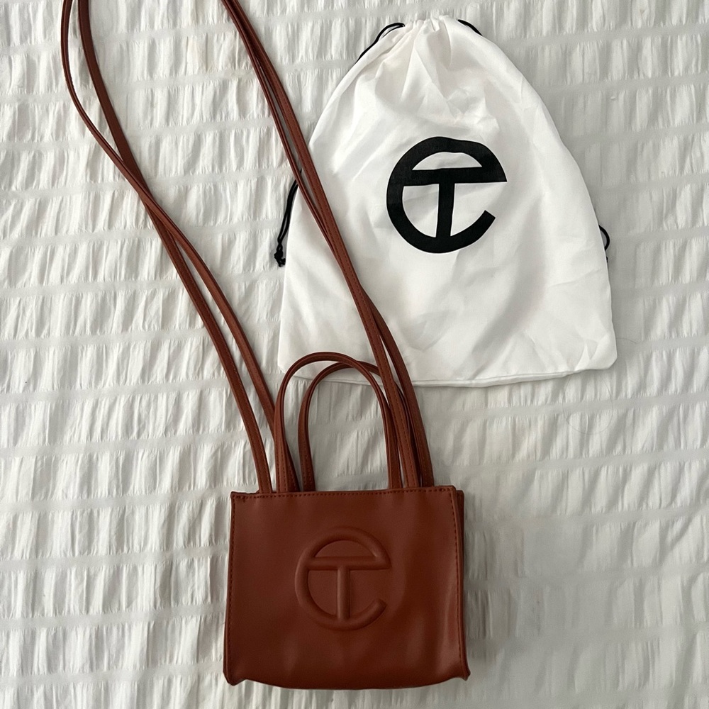 New TELFAR Small Tan Shopping Bag